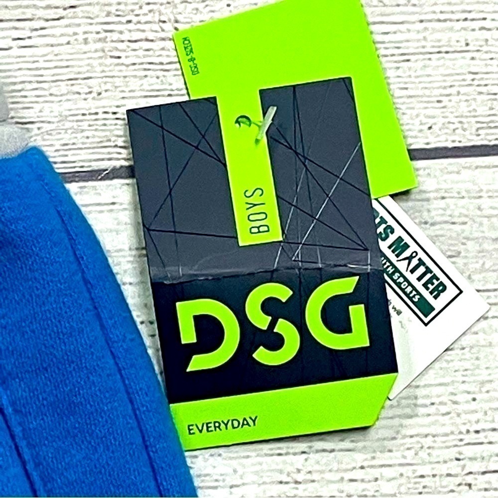 DSG Everyday Shorts Boy’s SZ 4-5 Cobalt Blue Drawstring Fleece Pockets Lined NEW - Picture 7 of 9
